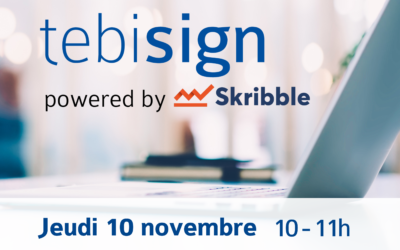 Webinaire tebisign – powered by Skribble